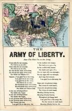 82x242c - Military and Patriotic Illustrated Songs Series 1 The Arms of Liberty, Civil War Songs from Winterthur's Magnus Collection